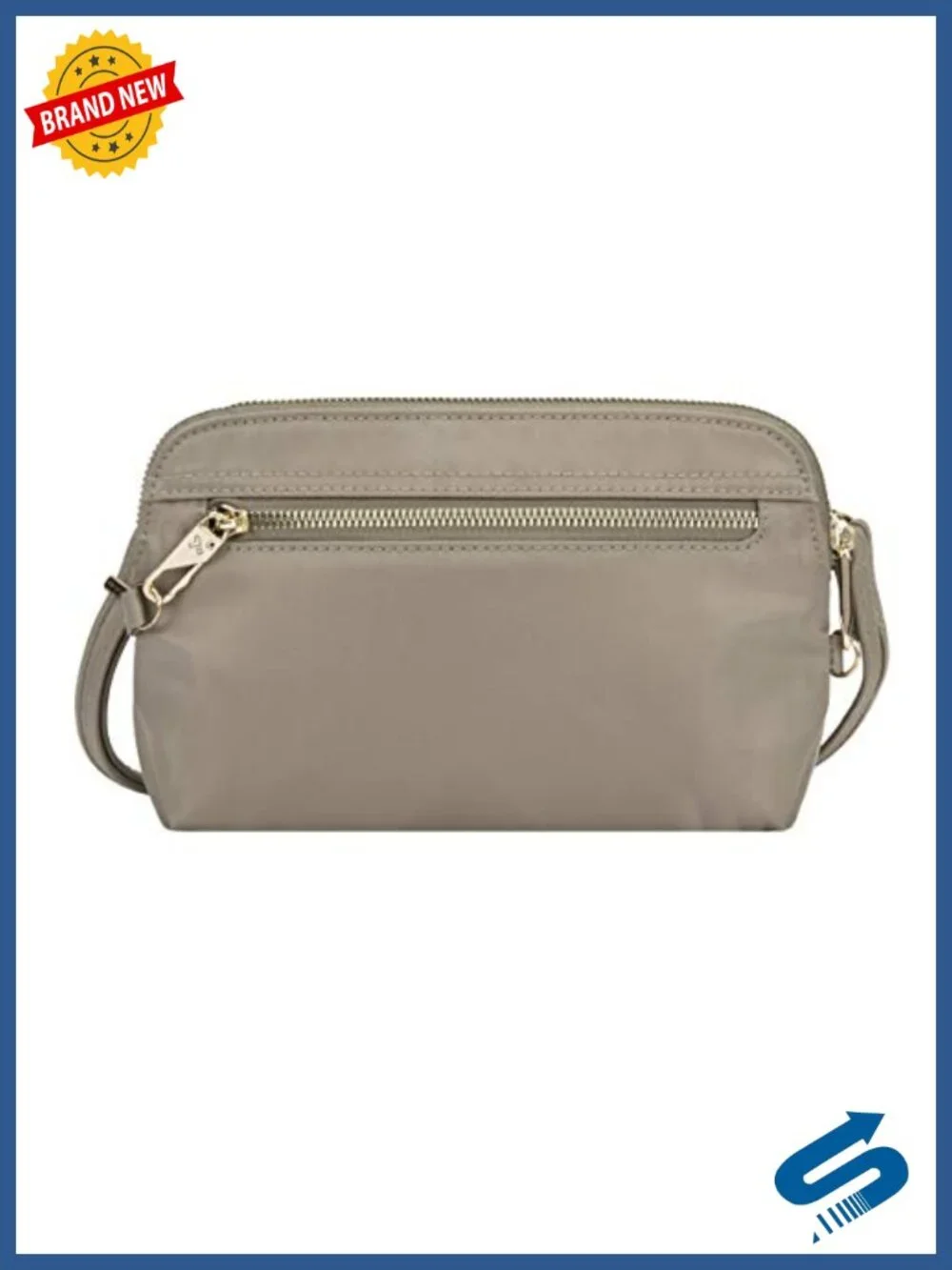 Convertible Crossbody Clutch with Anti-Theft Features, RFID Blocking, Nylon